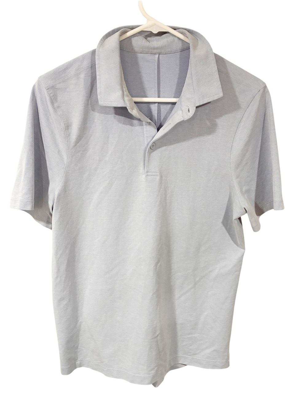 Lululemon Men’s Short Sleeve Light Blue Polo Top